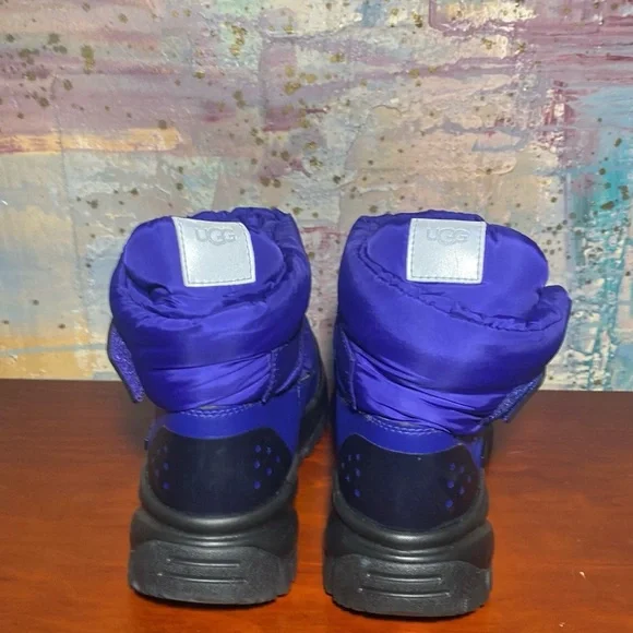 UGG Yose Puff Boot Snow Ankle Boots Violet Night Purple Women’s size 6 NWOT